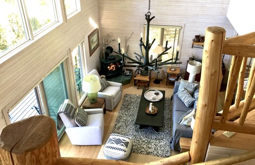 Ellsworth House | Lake Michigan Sunsets and sandy beachfront home on Grand Traverse Bay