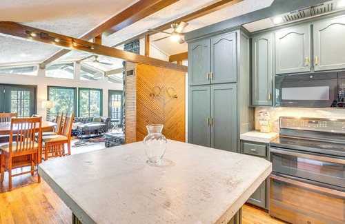 Jefferson House | Lake O' the Pines Retreat: Private Dock!