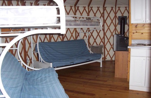 Oregon House Resort | Lake of the Springs Camping Resort Yurt 1
