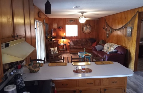 Mount Pleasant House | Lake Seminole Cabin on Spring Creek Channel - Covered Dock