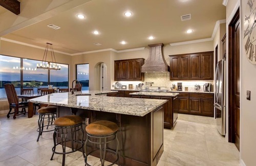 Highland Lake Estates House | Lake Travis DeepWaterfront Home: Views, Pool, Dock, Outdoor Kitchen, OpenAir Bar