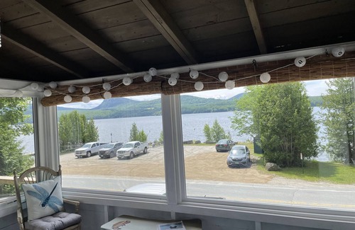 Westmore Cabin | Lake Willoughby Views and access. Boat Dock and Beach Wood fired hot tub