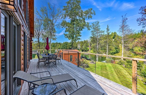 Athens Cabin | Lakefront Athens Getaway w/Game Room & Deck!