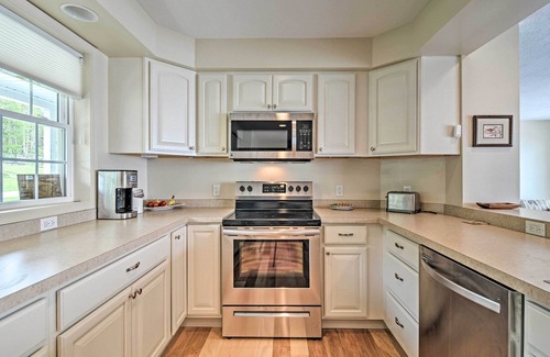 De Tour Village House | Lakefront De Tour Village Home w/Deck & Fire Pit!