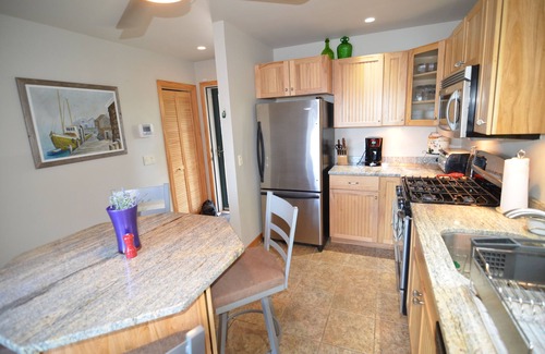 Franklin House | Lakefront Home Near Acadia National Park: Dock kayaks paddle boards & swim raft