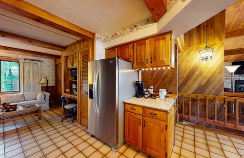 Lake Tomahawk House | Lakefront home on South Two Lakes with lake views, lake access, firepit, & dock