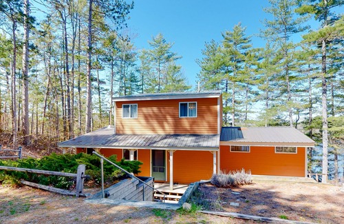 West Newfield House | Lakefront home on Balch Pond with dock, kayak, SUPs, and woodstove - two dogs OK