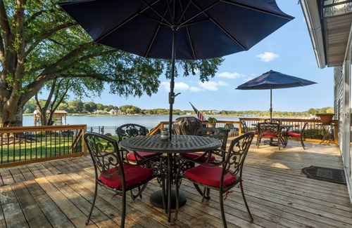 Mount Mourne House | Lakefront Home w/Dock, Game Room & Hot Tub | Ponderosa Peninsula by AvantStay