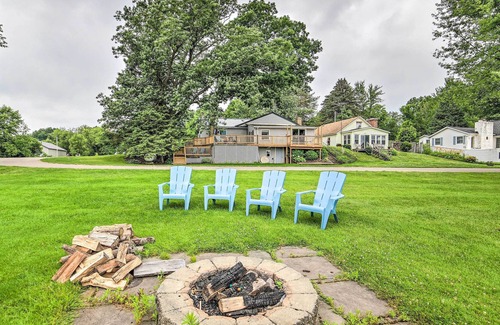 Ada House | Lakefront Home w/ Dock & Grill ~ 8 Mi to Ada!