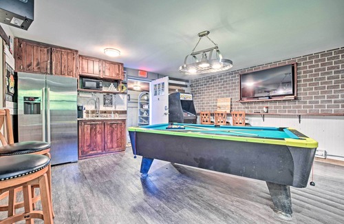 Fox Lake House | Lakefront Home w/Game Room, Theater & Dock!