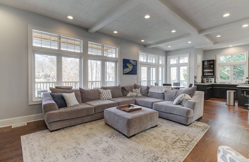 Moneta House | Lakefront Home with Hot tub, dock, & 12 beds