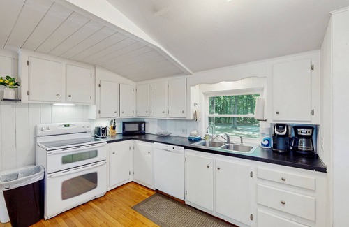 South Sanford House | Lakefront home with seasonal dock & deck - close to trails & ocean beaches