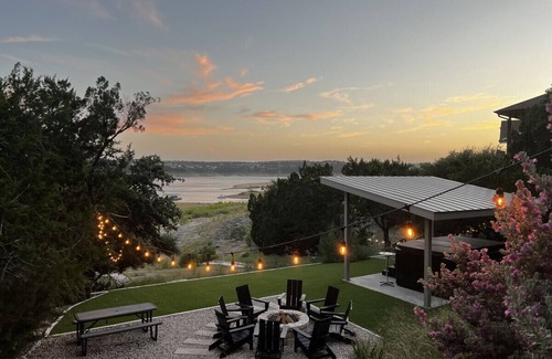 Point Venture House | Lakefront Home with Captained Part Boat, Private Dock, Beach, Game-room