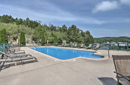Camdenton Apartment | Lakefront Ozark Condo with Balcony and Seasonal Pool!