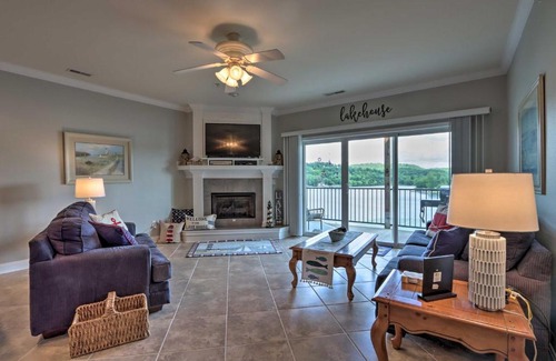 Camdenton Apartment | Lakefront Ozark Condo with Balcony and Seasonal Pool!