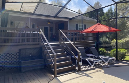 Georgetown House | Lakefront, private pool-hot tub. Huge dock. Close to boat ramp. Amazing sunsets.