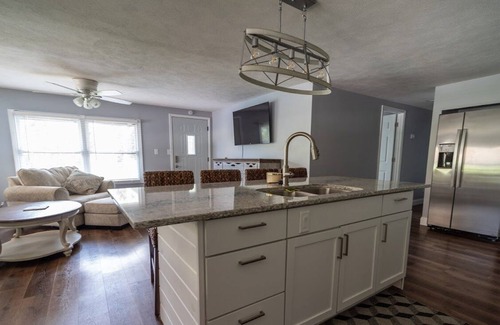 Wolf Creek House | Lakefront property with boat dock and boat rental available, Kayaks included