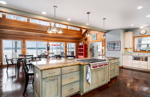 Littleton House | Lakefront Serenity: 6BR, Firepit, Dock, Great Views, Up to 17 guests
