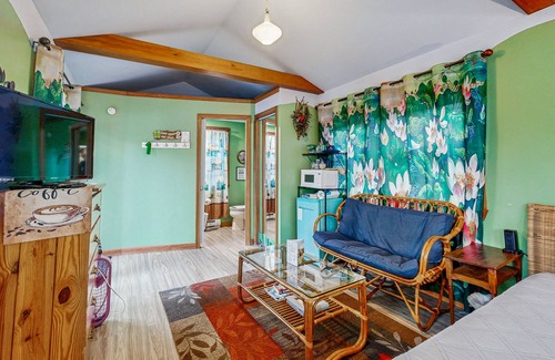 Augusta Apartment | Lakefront Studio in the Trees with Gorgeous Views, Balcony, & Shared Canoe