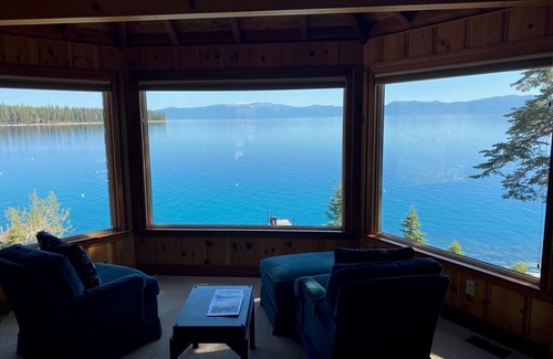 Meeks Bay Cabin | Lakefront with Private Pier and Buoy