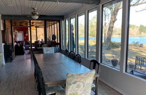 Montgomery House | Lakehouse on a small private lake situated on 1.2 acres of lakefront property.