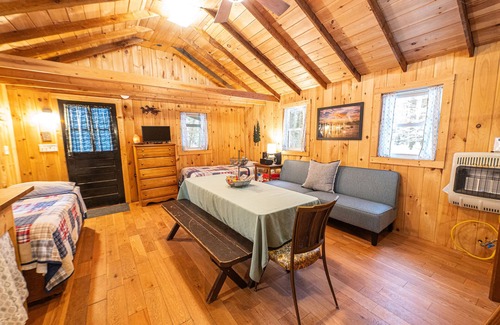 Voluntown Cabin | Lakeside Cabin on Beach Pond with Sauna and Beach Access