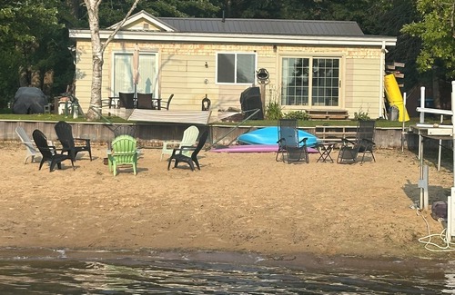 Gladwin House | Lakeside Sunsets at this 3-bedroom lake cottage that sleeps 12 on Secord Lake.
