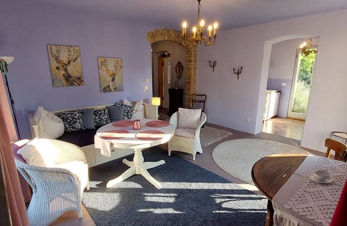 Wachow Apartment | Landhaus Sinneswandel in the middle of Havelland- Apartment Lavendel ground floor with garden