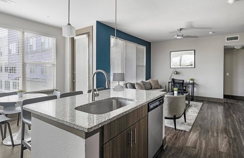 Memorial Apartment | Landing | Chic 2BD, Gym