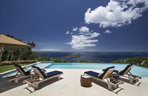 Estate Little Saint Thomas Villa | Langarra: Contemporary, Pristine Estate w/Endless View, 2 Semi-Private Beaches