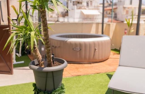 Neos Kosmos Apartment | large apartment with terrace and spa