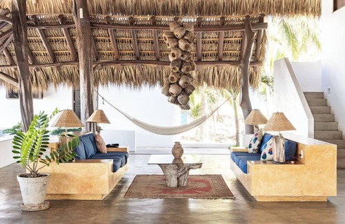 Mexican Riviera House | Large beach house sleeps 12, steps from the world-famous Saladita surf break.