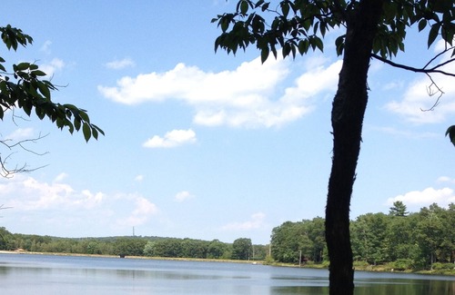 Pocono Mountain Lake House | Large, Beautiful, Secluded LAKEFRONT house with HOT TUB. Private Lake Community
