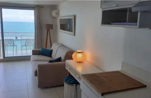 Marigot Condo | Large "Blue Sunset" studio sea and beach