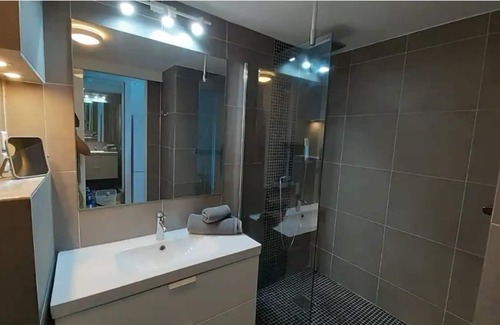 Marigot Condo | Large "Blue Sunset" studio sea and beach