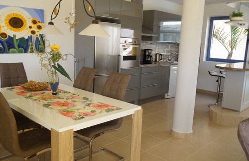 Bahia Calma House | Large bungalow w/private pool, few min. from the sea, protected inner courtyard.