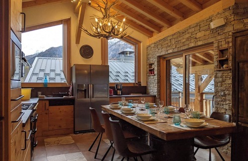 Plan Peisey Apartment | Large chalet-style duplex in Peisey-Vallandry with terraces and sauna