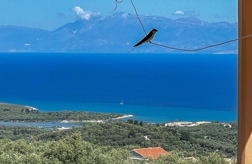 Petaleia Villa | Large family Villa in Loutses 10 minutes from Kassiopi Panoramic sea views