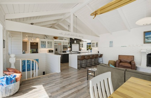 Eastside Santa Cruz House | Large Home on Quiet Street Steps from Sunny Cove Beach, Private Pickleball Court