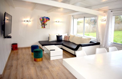 Pordic House | Large house 50m from the beach and garden with sea view