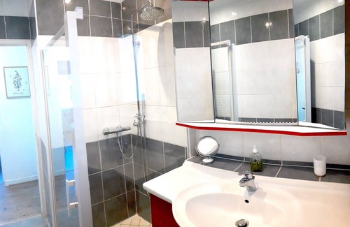 Pordic House | Large house 50m from the beach and garden with sea view
