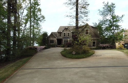 Lake Oconee House | Large Lakefront Home with Spa, Outdoor Fireplace on Main Lake, House generator