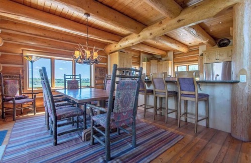 Driggs House | Large Log Home with Hot Tub and Teton Views!