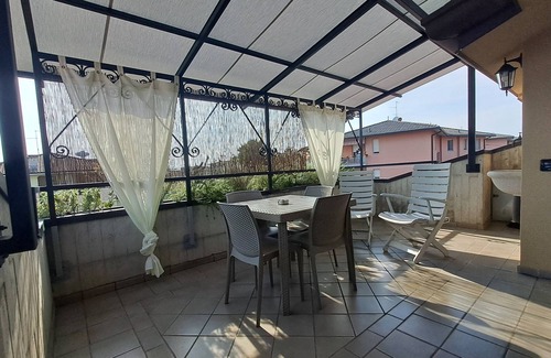 Verdellino House | Large penthouse with terraces + closed parking space -served by public transport