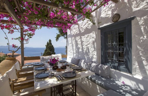 Hydra House | Large traditional villa 30 meters from the sea. Stunning sea and sunset views.