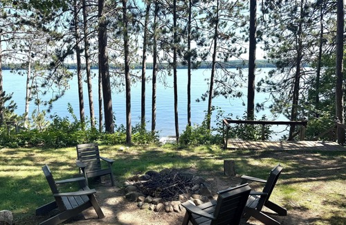 Northwoods Beach Cabin | LCO Lakefront Cabin, October available-Discounted for the Fall, Winter, & Spring