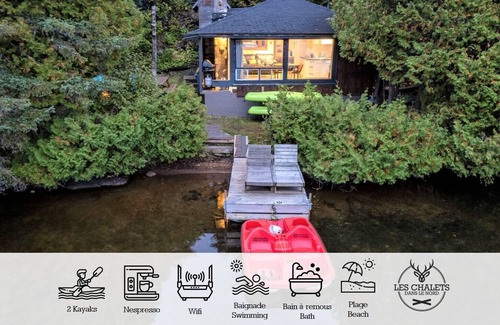Sainte-Lucie-des-Laurentides House | ☀️ Le1615 - Private dock, Lake- Chalets in the north ☀️