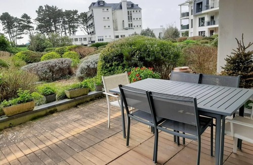 Benodet Apartment | Le jardin de la Baie-face plage du Trez & thalasso