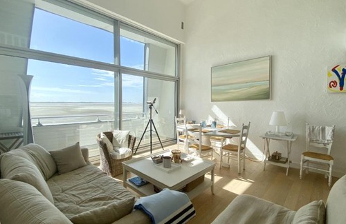 Le Crotoy Apartment | Les Pieds dans l'Eau, vue sur la baie pour 6 pers