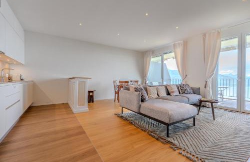 Puidoux Apartment | Les Terrasses de Lavaux-3 Appartement luxueux avec vue sur lac et piscine